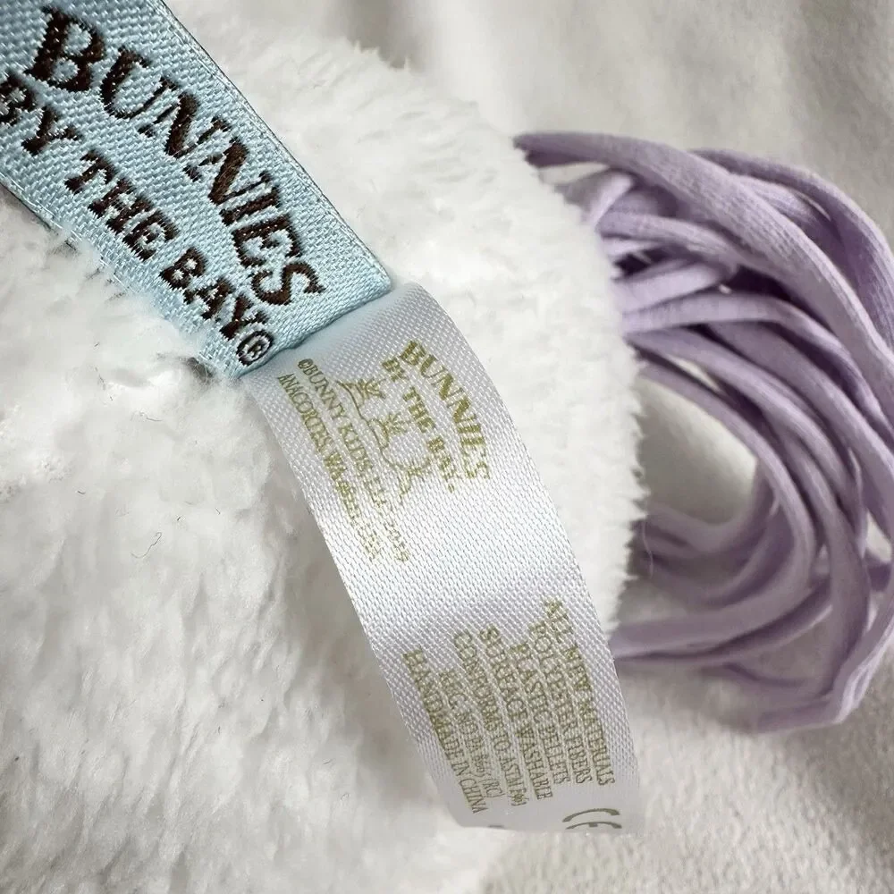 Bunnies by the Bay White Unicorn Purple Mane Sparkle Feet Stuffed Plush Toy